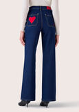 Pantalone Dennis in denim di cotone DENIM DARK DENIM Donna immagine n. 3