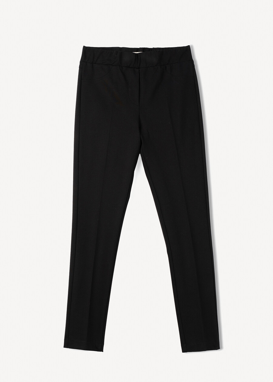 Pantaloni Kelly skinny in punto Milano NERO BLACKROSSO Donna , immagine n. 5