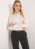 Camicia Alessia-B in satin BEIGE MOUSSEBEIGE LATTEVERDE Donna immagine n. 1
