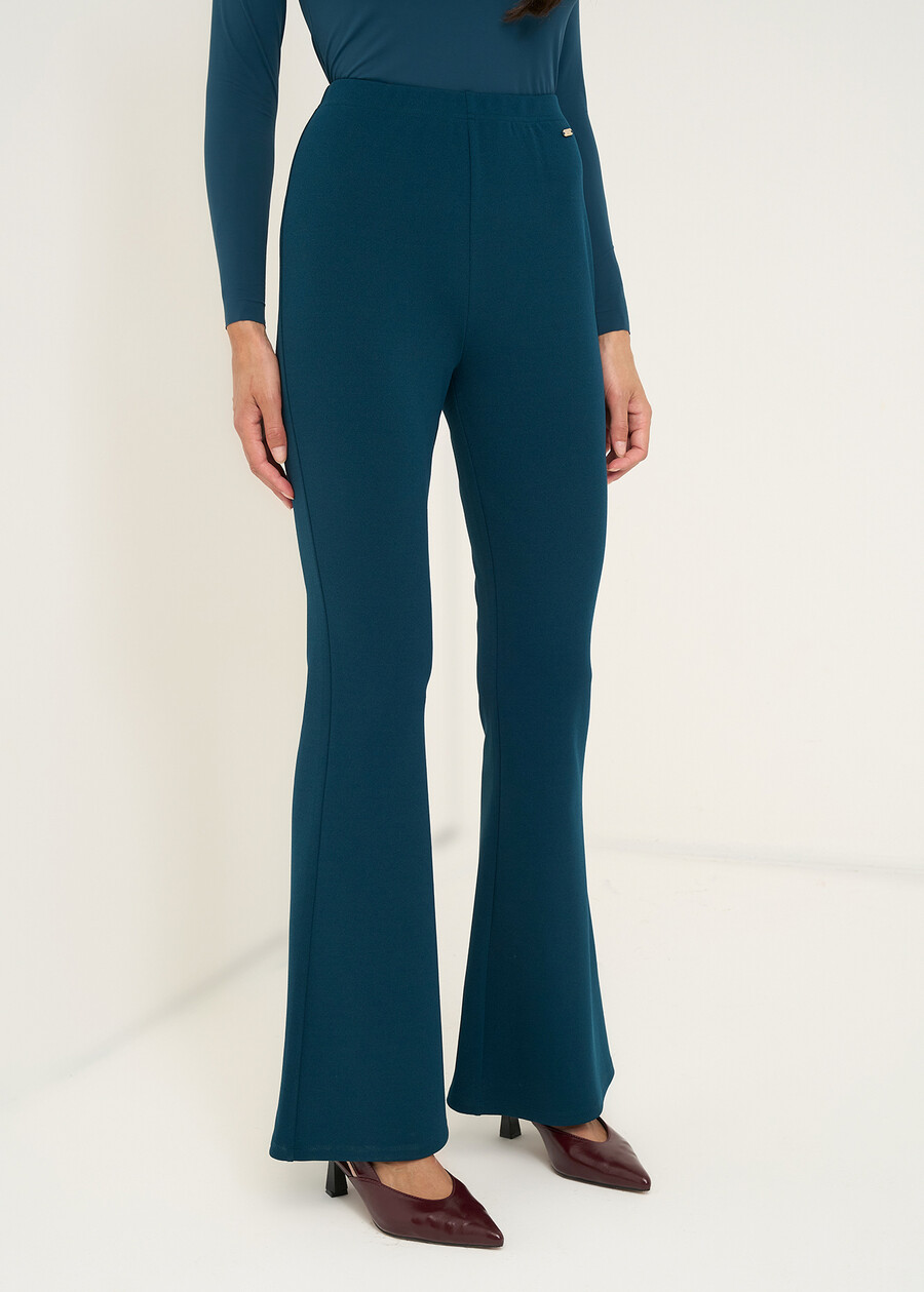 Pantaloni Victoria a zampa ROSSO BORDEAUXVERDE GARDENMARRONENERO Donna , immagine n. 3