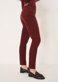 Kate-V smooth velvet pants VERDE ALGAROSSO CHIANTI Woman image number 3