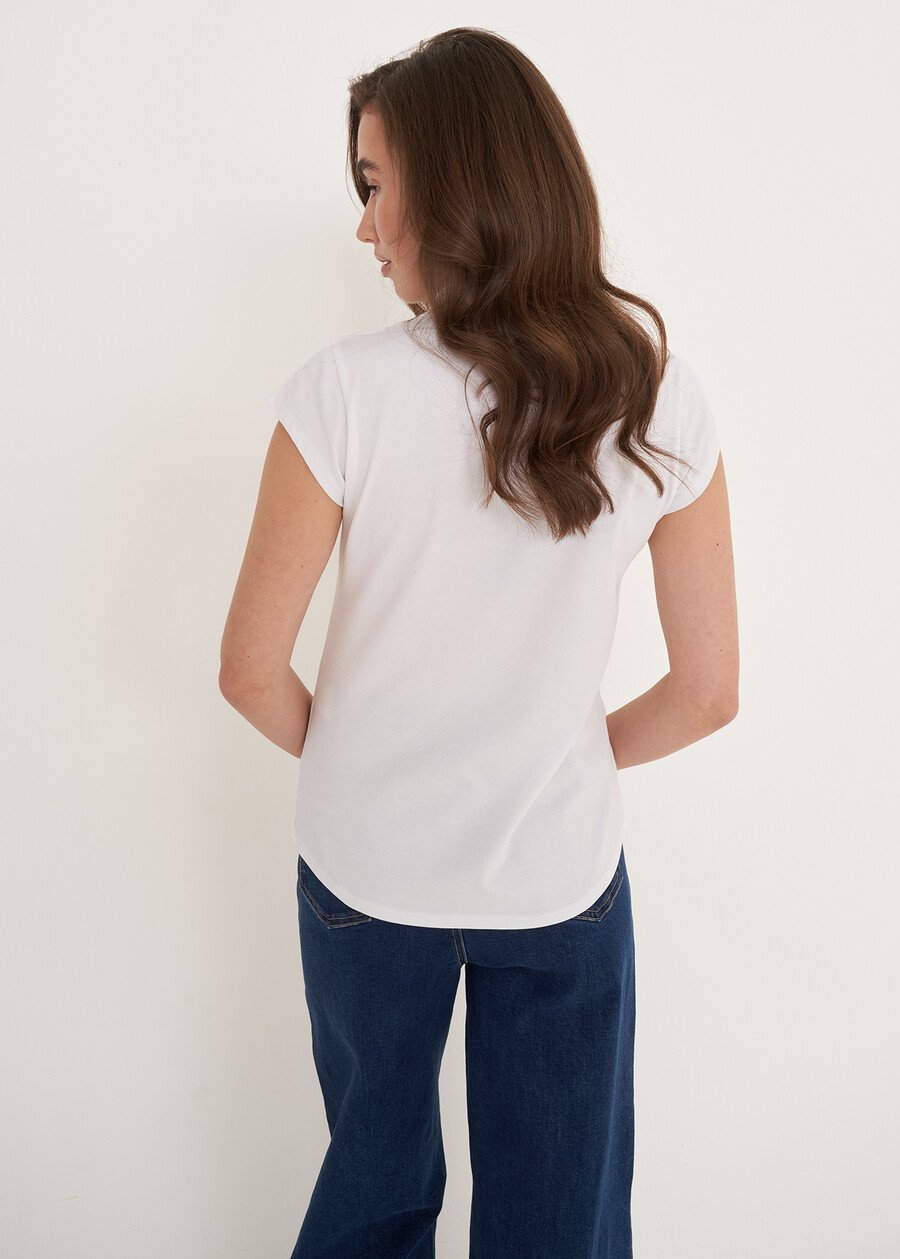 Sole t-shirt with cocktail print
 BIANCO WHITE Woman , image number 3