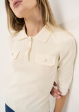 Polo Maddy maglia maniche 3/4 BEIGE LATTE Donna immagine n. 2