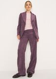 Corduroy Velvet  Suit GRIGIO CENEREVIOLA PURPLE Woman image number 1