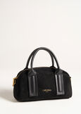 Blair faux suede handbag with handles NERO BLACKVIOLA VINACCIA Woman image number 1