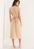 Abito Alena in viscosa e lino
 BEIGE DOESKIN VERDE ALGA Donna immagine n. 3