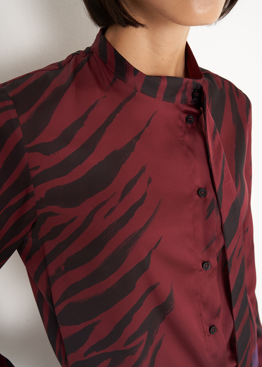 Calyd tribal print shirt VIOLA PURPLE Woman , image number 2