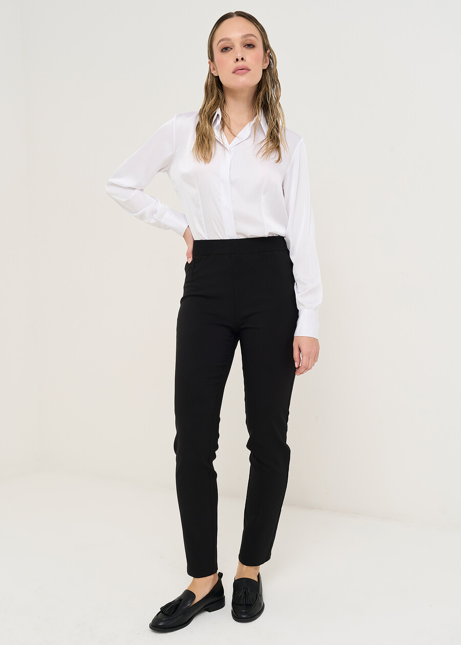 Pantaloni Kelly in tessuto tecnico NERO BLACK Donna , immagine n. 1