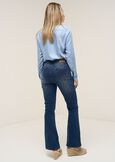 Cindy 5-pocket denim flare leg split DENIM MEDIUM DENIM Woman image number 6
