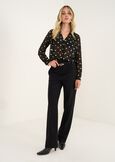 Cliz polka dot georgette shirt NERO BLACK Woman image number 4