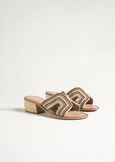 Scelum sandals with beads BEIGE SAFARI Woman image number 1