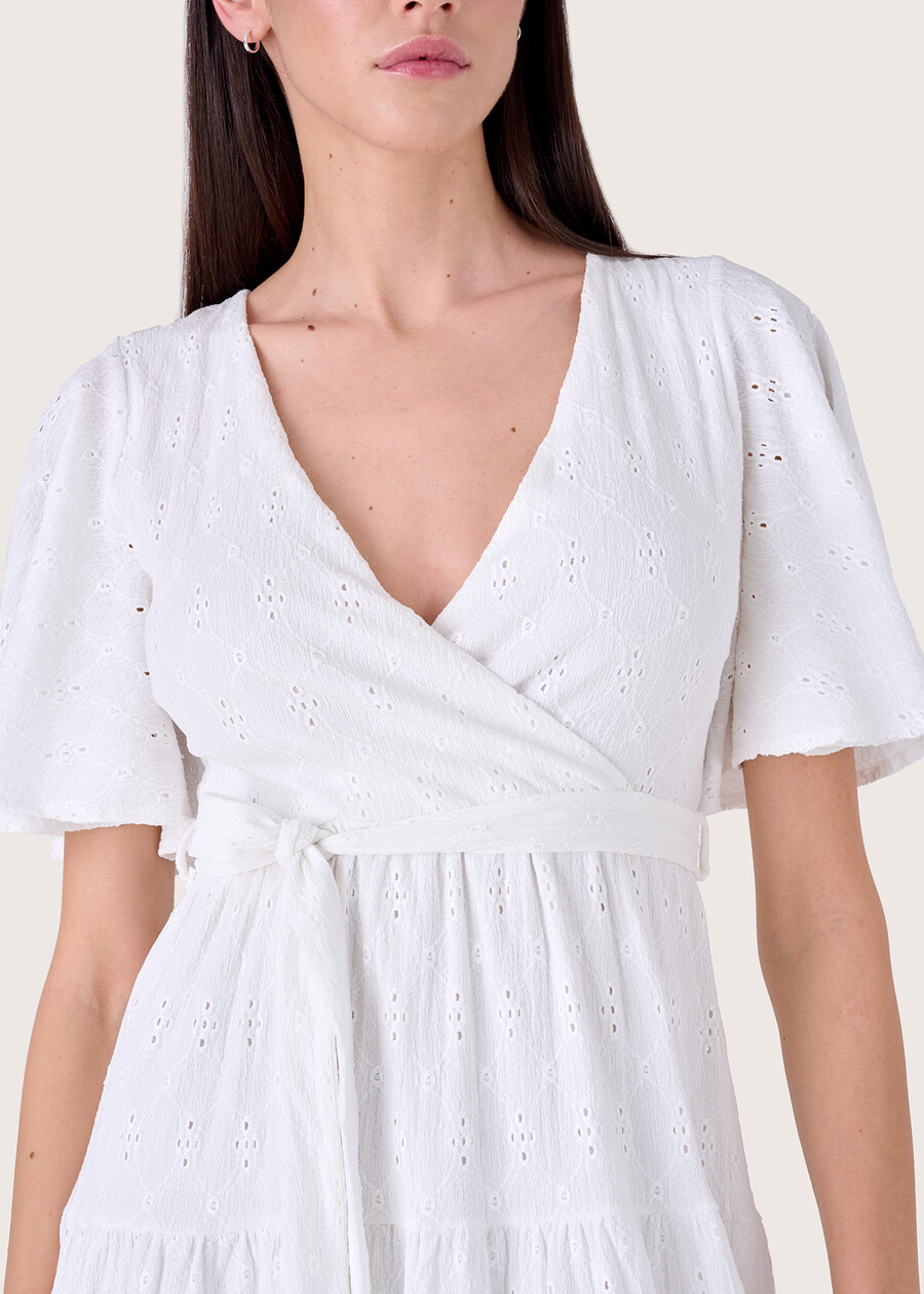 Abito lungo Albert effetto Sangallo BIANCO Donna , immagine n. 2
