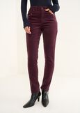 Pantaloni Kate skinny in velluto ROSSO BORDEAUXGRIGIO MEDIUM GREY Donna immagine n. 2