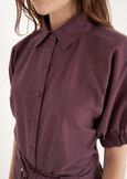Camicia Catty in viscosa e lino
 VIOLA MELANZANABIANCO BURRO Donna immagine n. 2