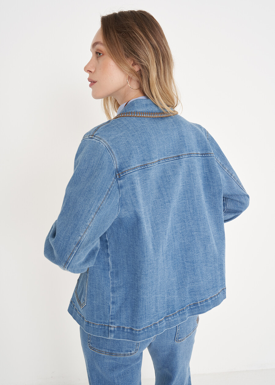 Giubbino Gila in denim di cotone DENIM LIGHT DENIM Donna , immagine n. 3