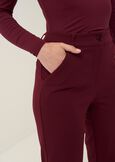 Pantalone Alice tessuto screppino ROSSO BORDEAUXVERDE GARDENMARRONE Donna immagine n. 4