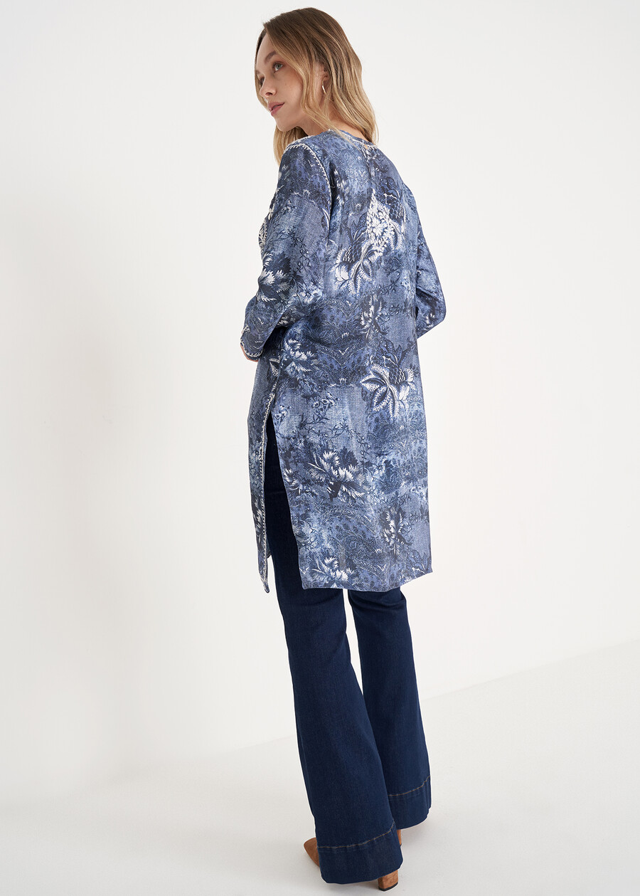 Blusa Carillon a fantasia BLU Donna , immagine n. 4