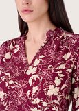 Sveva 100% viscose fabric blouse VIOLA MOSTO Woman image number 2