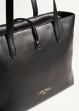 Shopping Betty in ecopelle e ecocamoscio NERO BLACKVIOLA PRUGNA Donna immagine n. 6