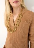 Maglia Margot scollo a V MARRONEBLU Donna immagine n. 3