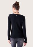 Cardigan Claude in maglia di viscosa NERO BLACKROSSO SYRAH Donna immagine n. 3