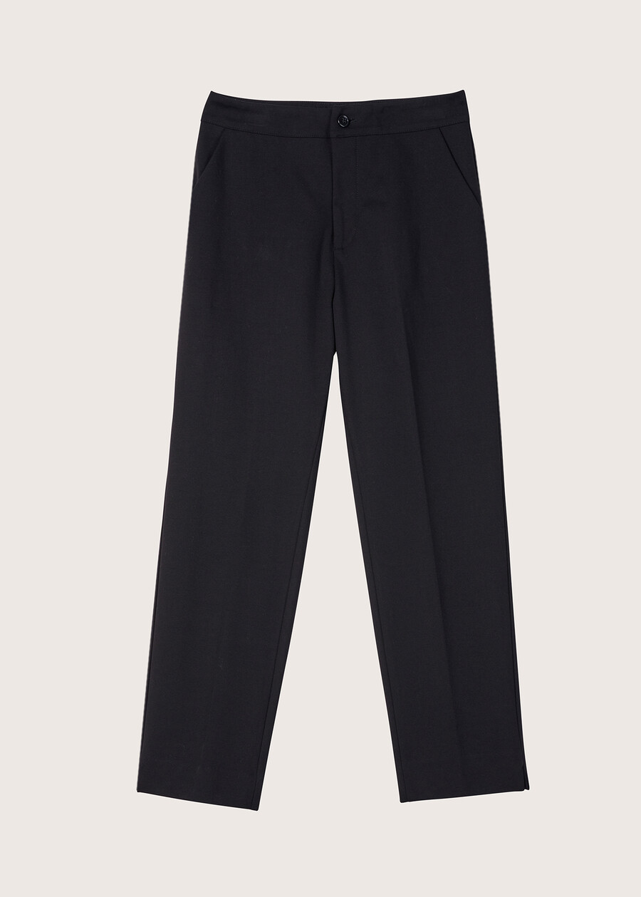 Alice Milan stitch fabric trousers NERO BLACKBLUE OLTREMARE  Woman , image number 5