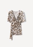 Salina Bicolor Printed T-shirt BEIGE LATTE Woman image number 4