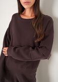 Monia sweater with sleeve pocket MARRONE CAFFEGRIGIO PERLA Woman image number 2