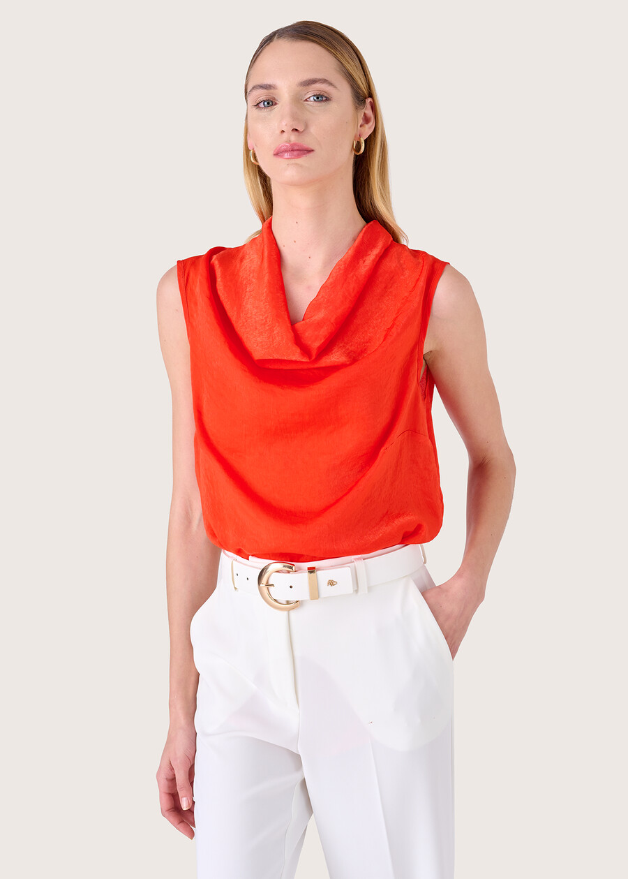 Top Thomas con scollo a cappuccio ARANCIO SUNRISE Donna , immagine n. 1