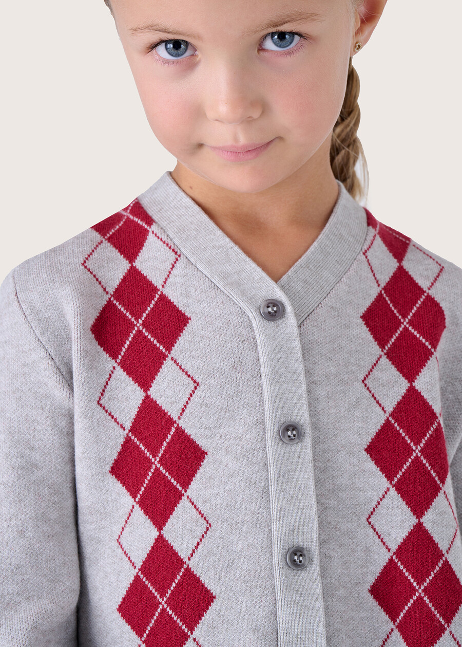 Mosty cardigan style jersey for girls GRIGIO MEDIUM GREY Woman , image number 2
