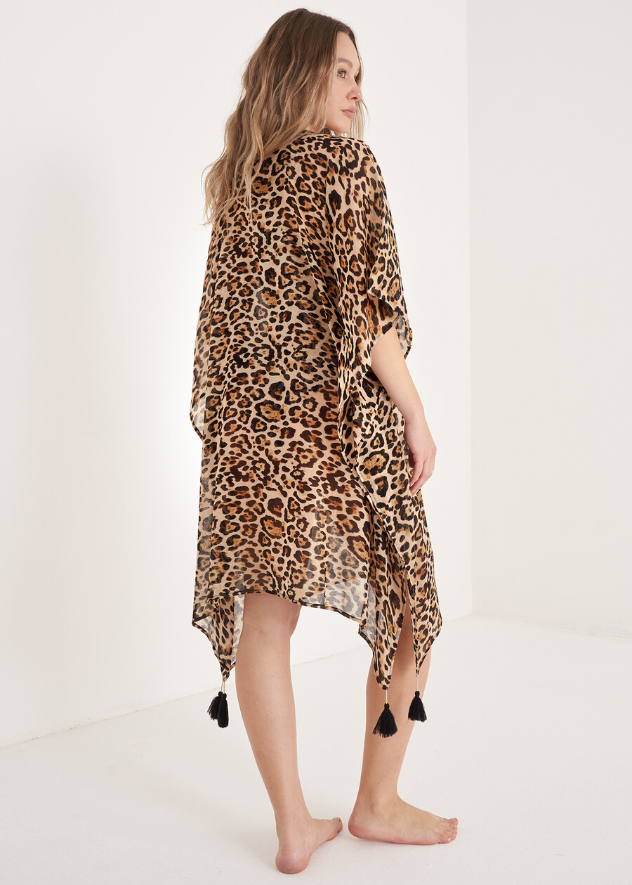 Kaftano Bacula Animalier NERO BLACK Donna , immagine n. 3