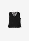 Tymon strass and lace top BEIGENERO BLACK Woman image number 5