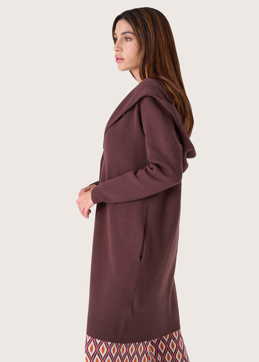 Cardigan Cecil in maglia MARRONE CASTAGNA Donna , immagine n. 2