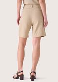 Babila linen and cotton blend Bermuda shorts BEIGE SAFARIBLU AVION Woman image number 4