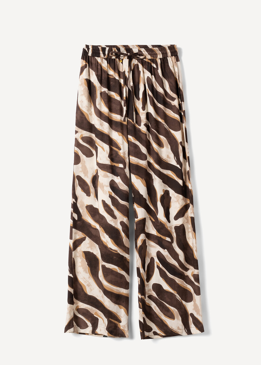 Pantaloni Pepsy con coulisse MARRONE Donna , immagine n. 6
