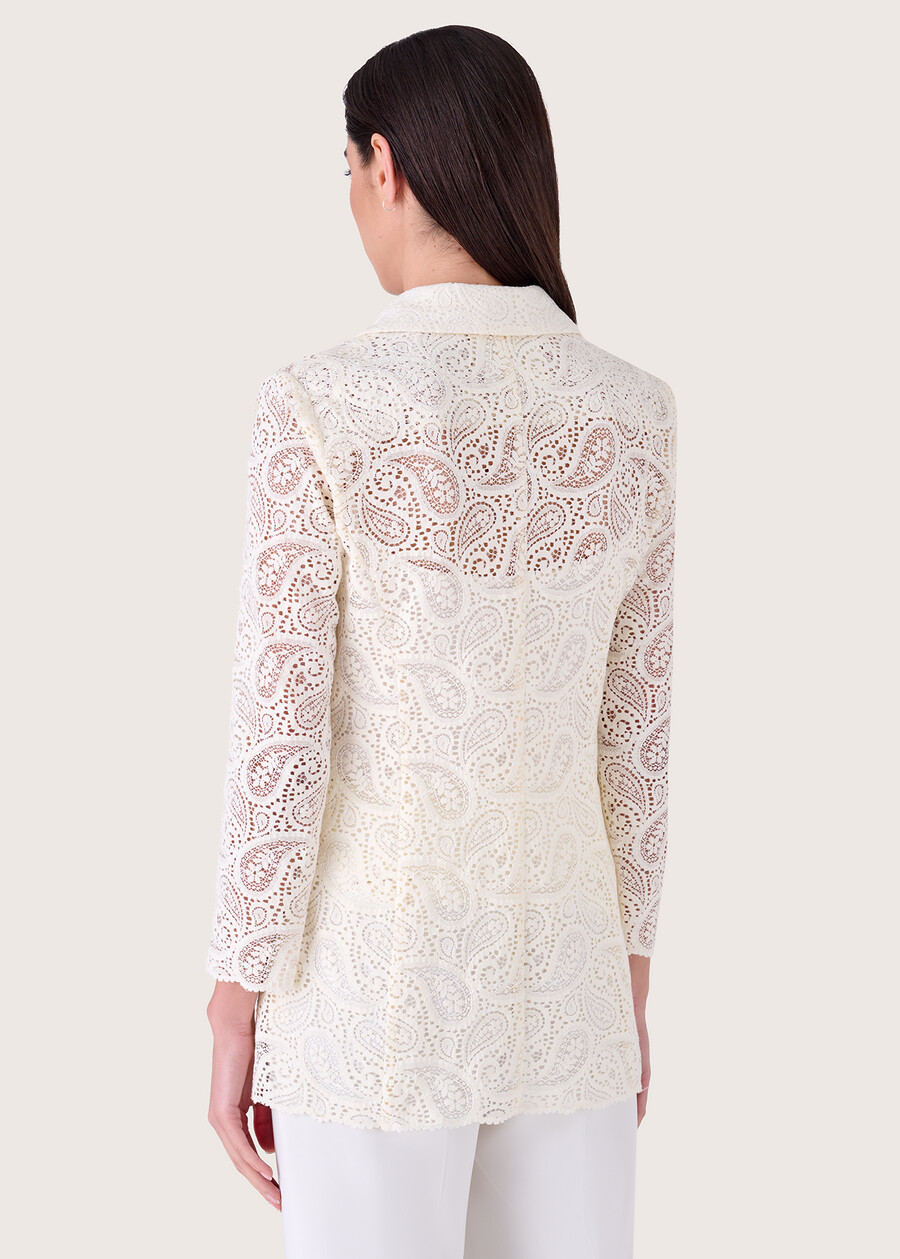 Giacca Giulia in crochet BEIGE NAVAJO Donna , immagine n. 3