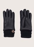 Guanti Goose in ecopelle e maglia NERO BLACK Donna immagine n. 2