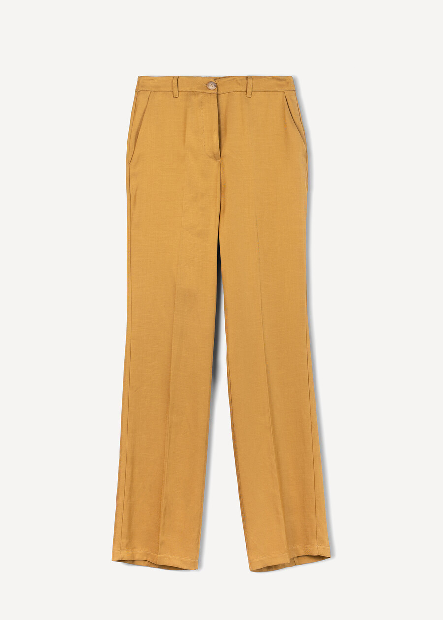 Pantaloni Pablito in lino fiammato MARRONE Donna , immagine n. 5