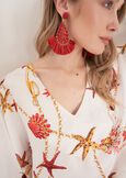 T-Shirt Sandra Fantasia Stelle Marine BIANCO WHITE Donna immagine n. 2