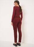 Kate-V smooth velvet pants VERDE ALGAROSSO CHIANTI Woman image number 5