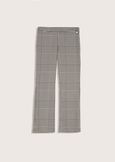 Jacqueline check pattern trousers BIANCO WHITE Woman image number 5