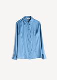 Camicia Alessia in satin MARRONEVERDE GARDENAZZURO AZZURRO Donna immagine n. 5