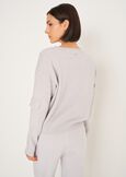 Monia sweater with sleeve pocket MARRONE CAFFEGRIGIO PERLA Woman image number 4