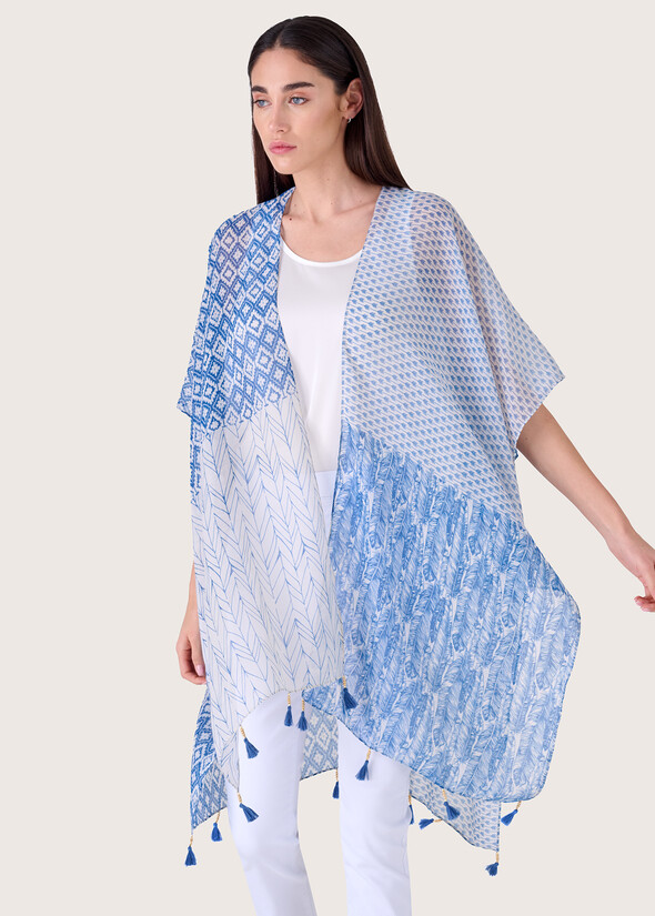 Magda multiprint cape  Woman null