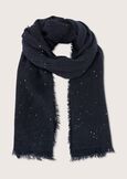 Smile scarf with micro paillettes NERO BLACKBLU AVIONBIANCO WHITEROSA CIPRIA Woman image number 1