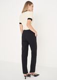 Pantalone Alice in bengalina BLUBIANCO WHITEMARRONENERO BLACK Donna immagine n. 4