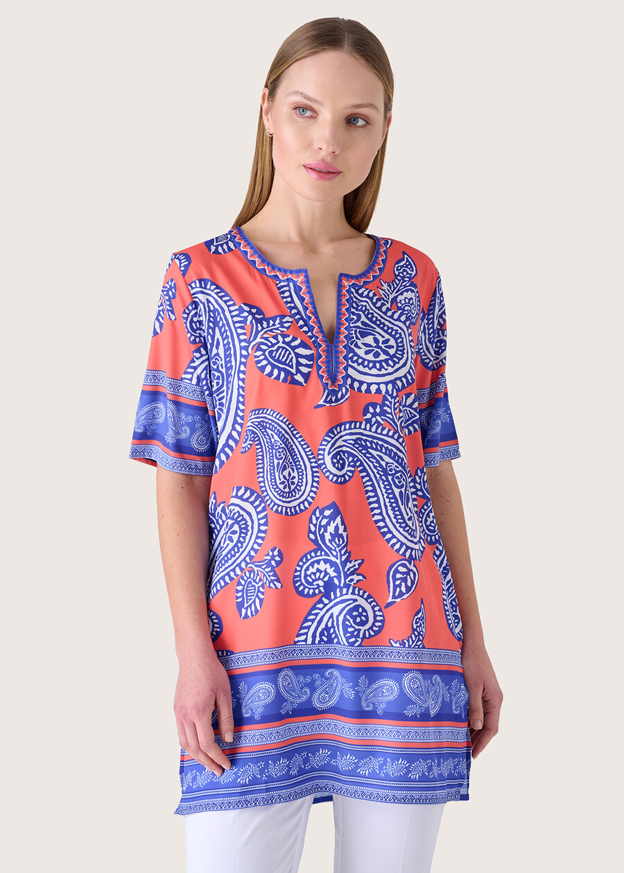 Kurta Claudet in crepe ARANCIO SUNRISE Donna , immagine n. 1