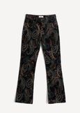 Jeans Cindy flare in vellutino stampato NERO Donna immagine n. 6