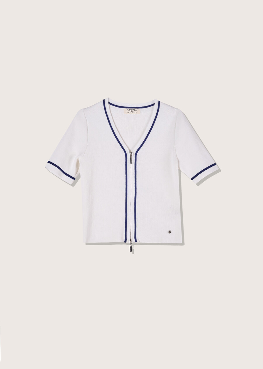 Cardigan Connie in 100% cotone BIANCO Donna , immagine n. 4