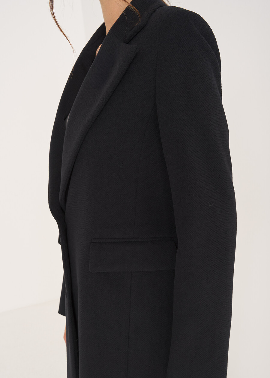 Cappotto Catrine in panno NERO BLACK Donna , immagine n. 3